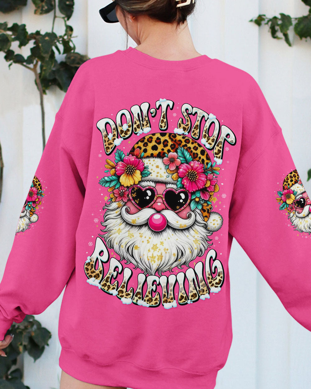 DON'T STOP BELIEVING SANTA CHRISTMAS ALL OVER PRINT - TYTD1411251