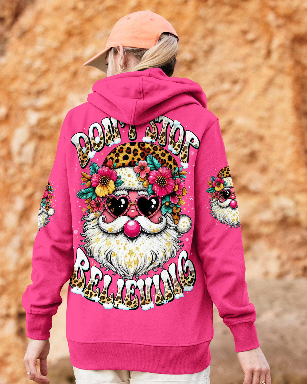 DON'T STOP BELIEVING SANTA CHRISTMAS ALL OVER PRINT - TYTD1411251