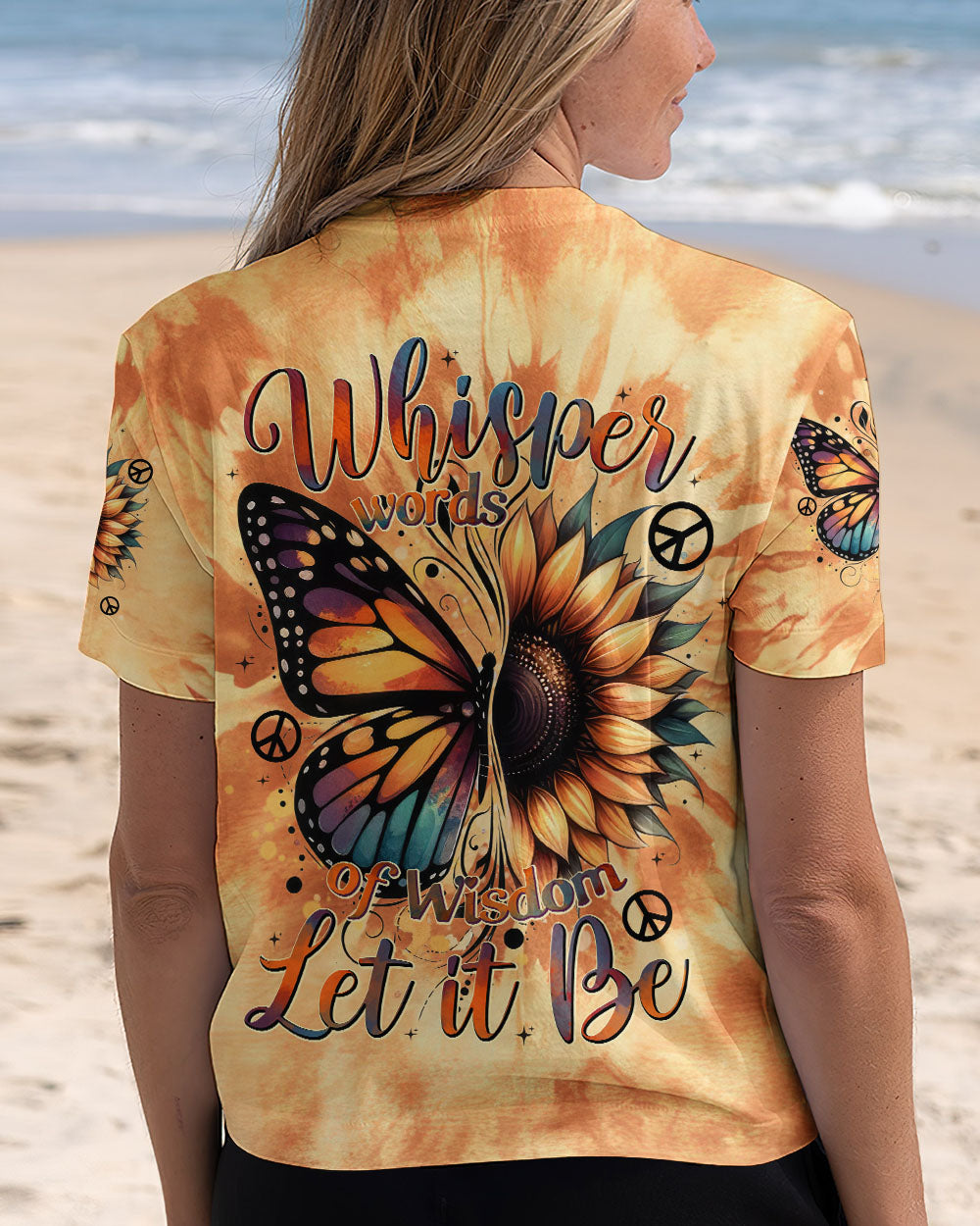 WHISPER WORDS OF WISDOM LET IT BE TIE DYE ALL OVER PRINT - TYTD1501252