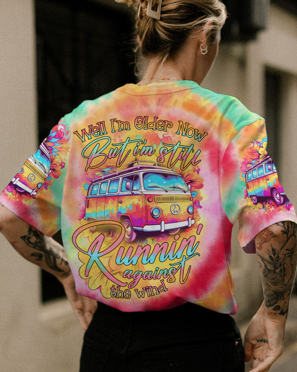 RUNNING AGAINST THE WIND TIE DYE ALL OVER PRINT - TYTD1506233