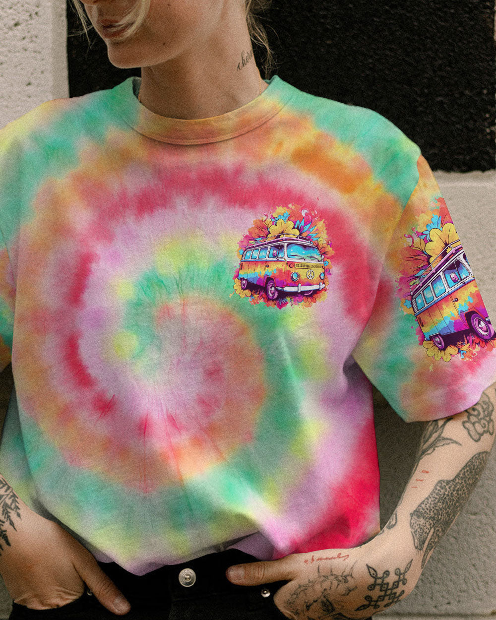 RUNNING AGAINST THE WIND TIE DYE ALL OVER PRINT - TYTD1506233
