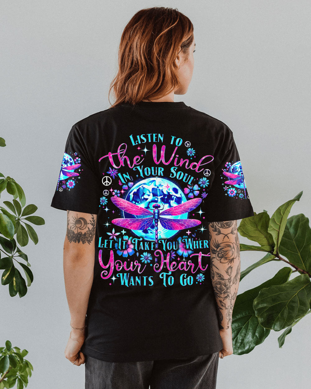 LISTEN TO THE WIND IN YOUR SOUL DRAGONFLY ALL OVER PRINT - TYTD1507242
