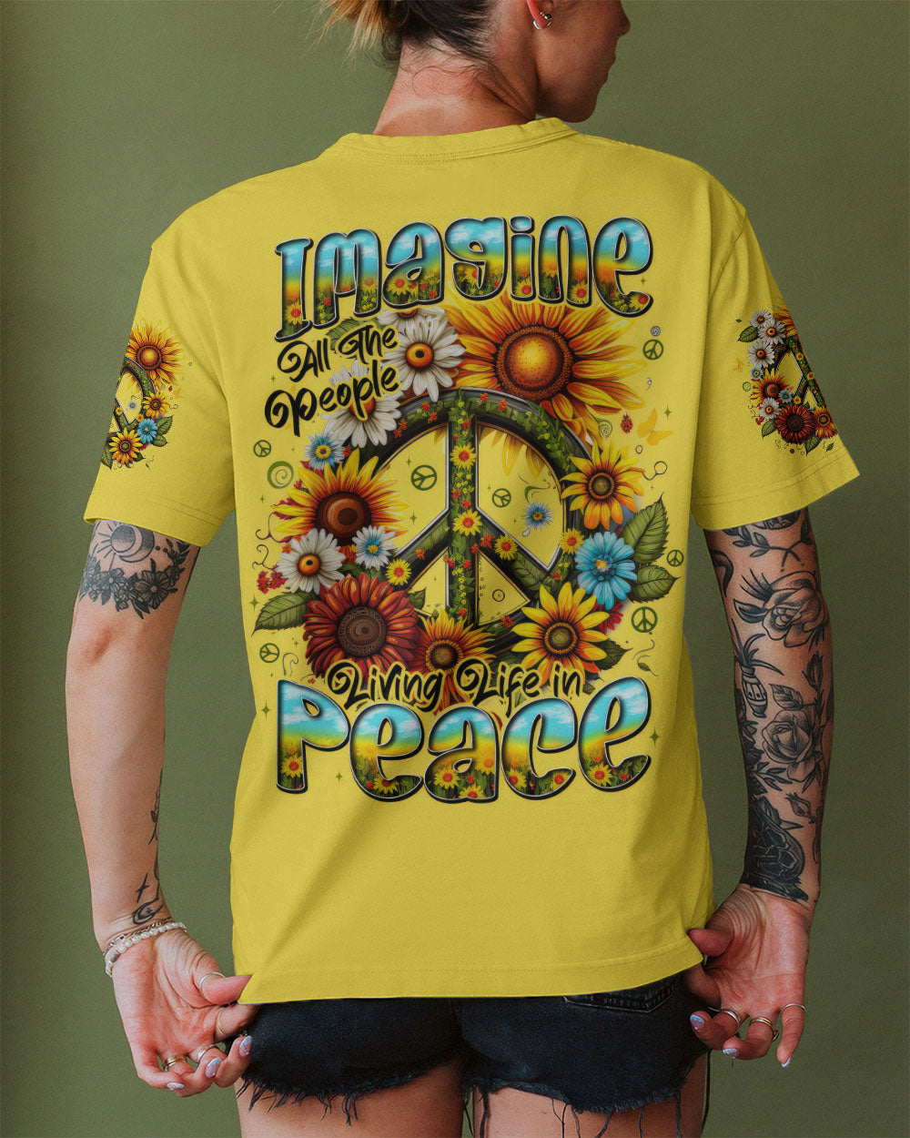 IMAGINE ALL THE PEOPLE LIVING LIFE IN PEACE ALL OVER PRINT - TYTD1507251