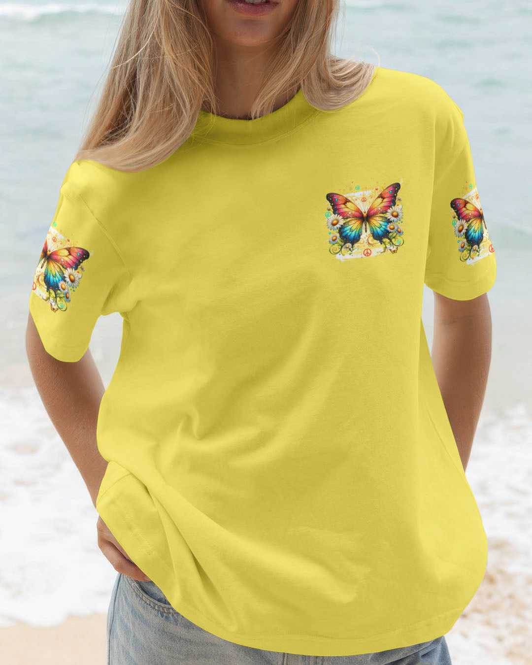 WHISPER WORDS OF WISDOM LET IT BE BUTTERFLY ALL OVER PRINT - TYTD1509252