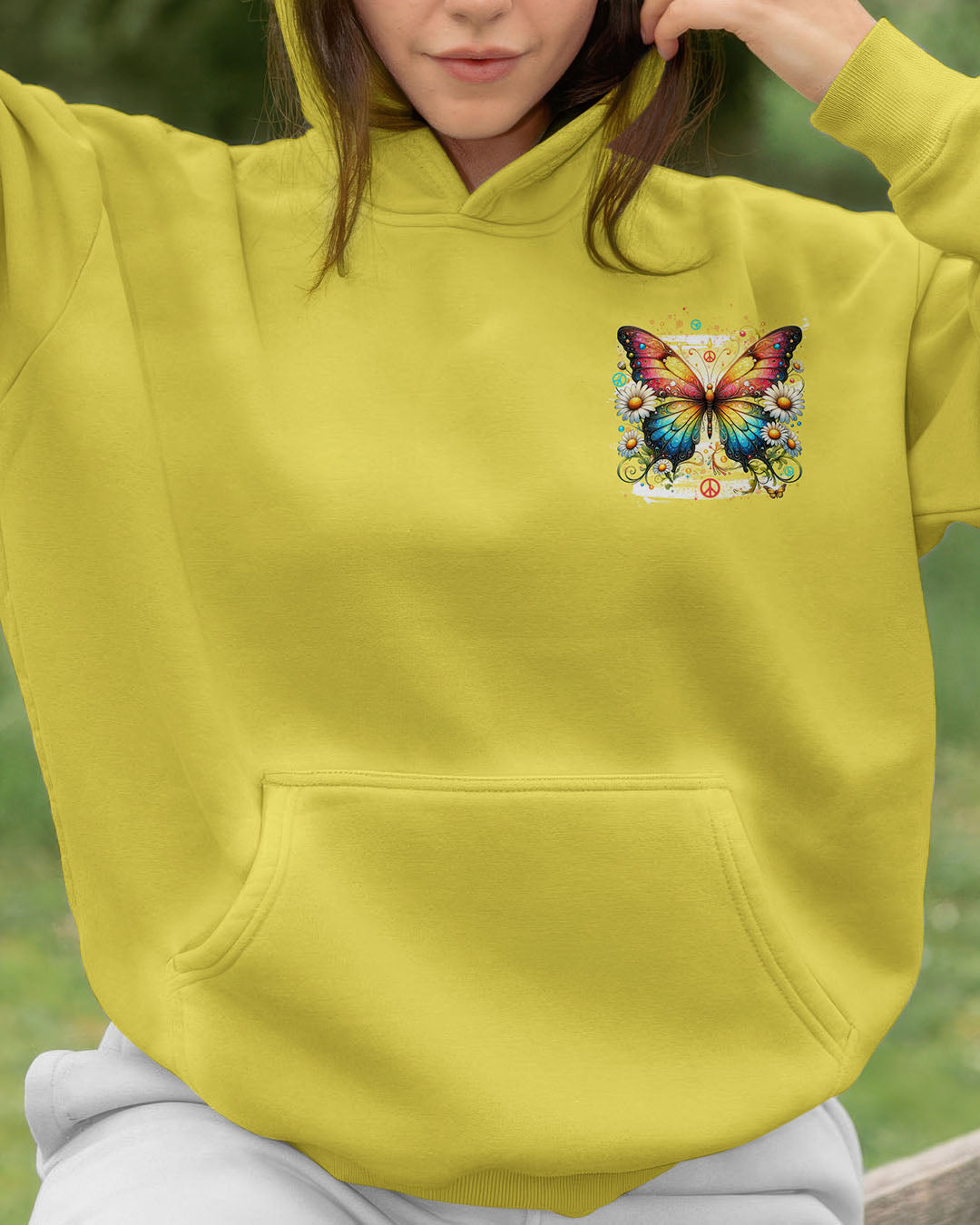 WHISPER WORDS OF WISDOM LET IT BE BUTTERFLY ALL OVER PRINT - TYTD1509252