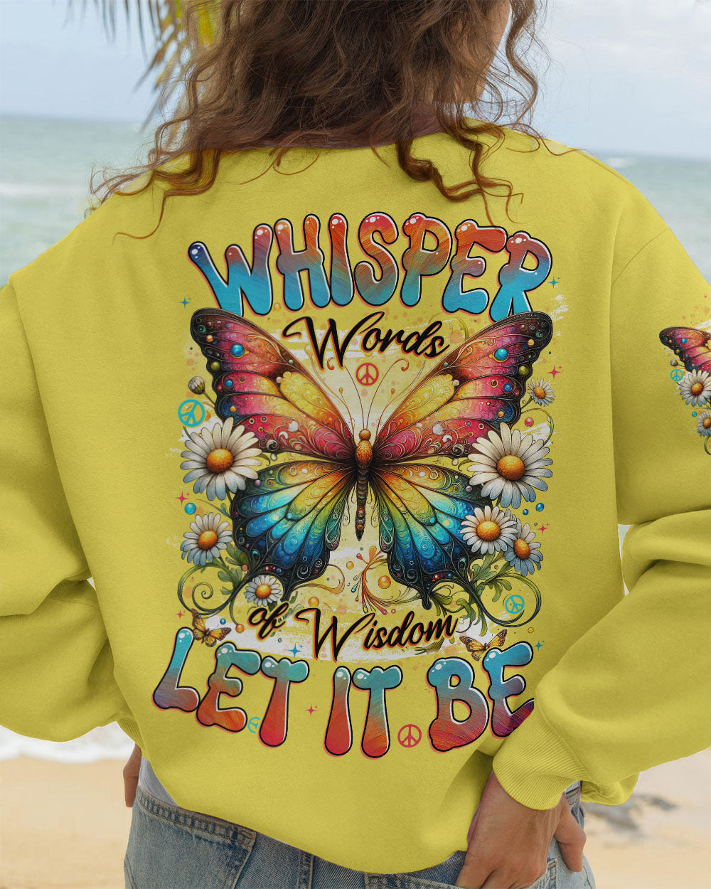 WHISPER WORDS OF WISDOM LET IT BE BUTTERFLY ALL OVER PRINT - TYTD1509252