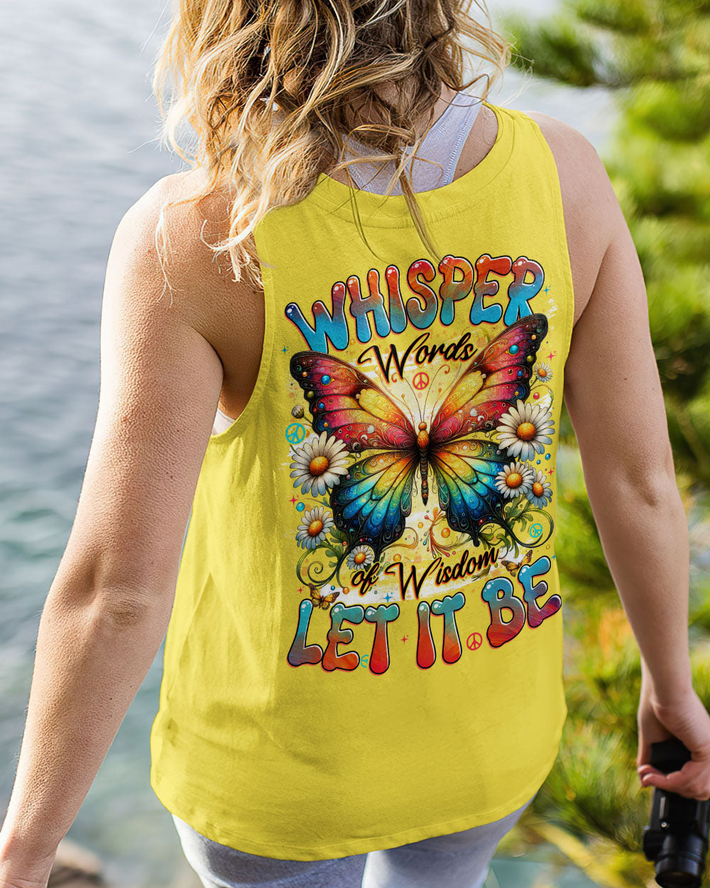 WHISPER WORDS OF WISDOM LET IT BE BUTTERFLY ALL OVER PRINT - TYTD1509252