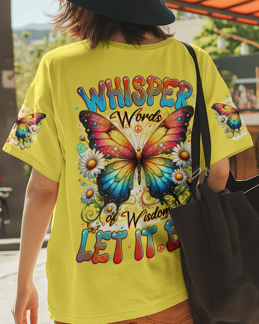 WHISPER WORDS OF WISDOM LET IT BE BUTTERFLY ALL OVER PRINT - TYTD1509252