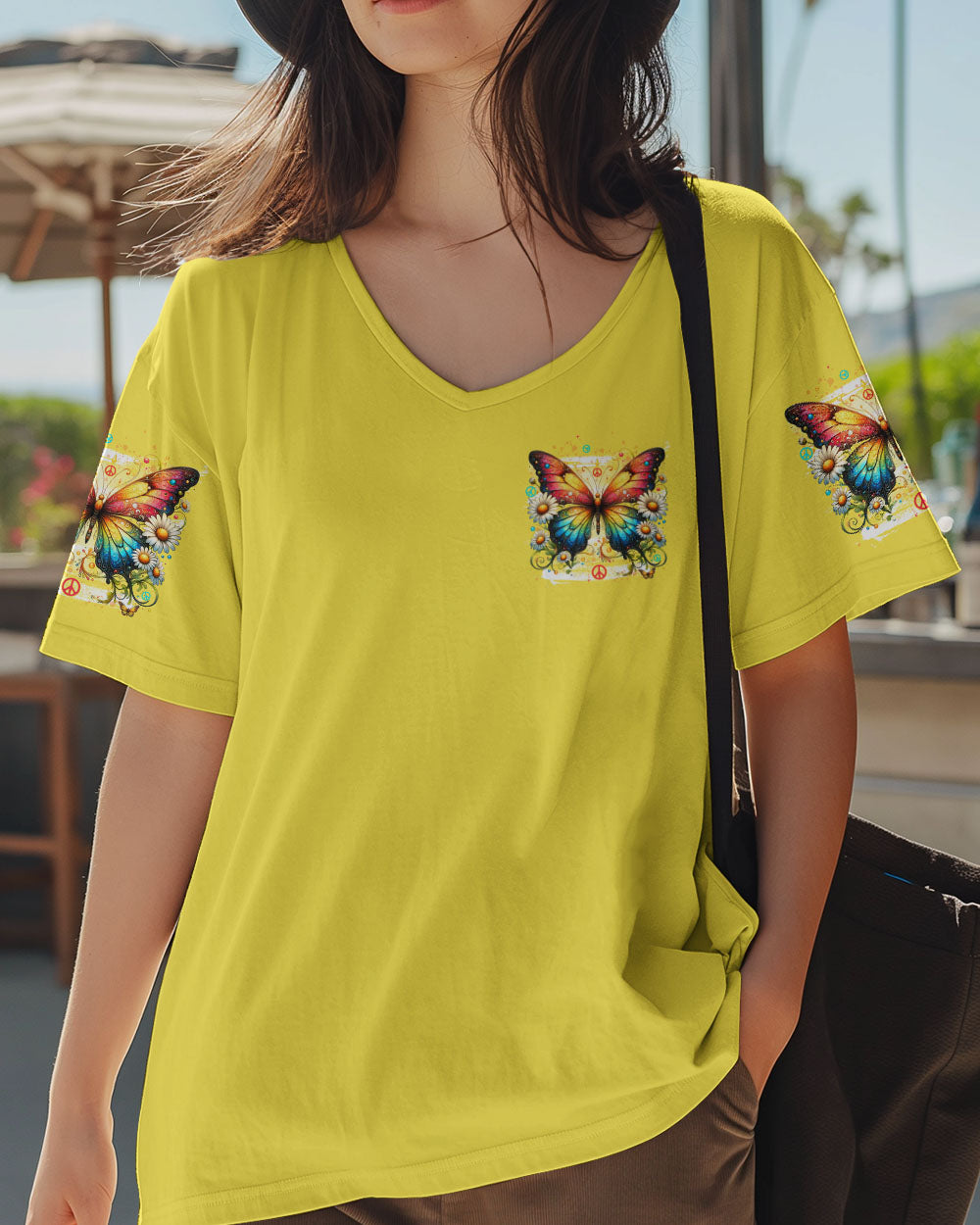 WHISPER WORDS OF WISDOM LET IT BE BUTTERFLY ALL OVER PRINT - TYTD1509252