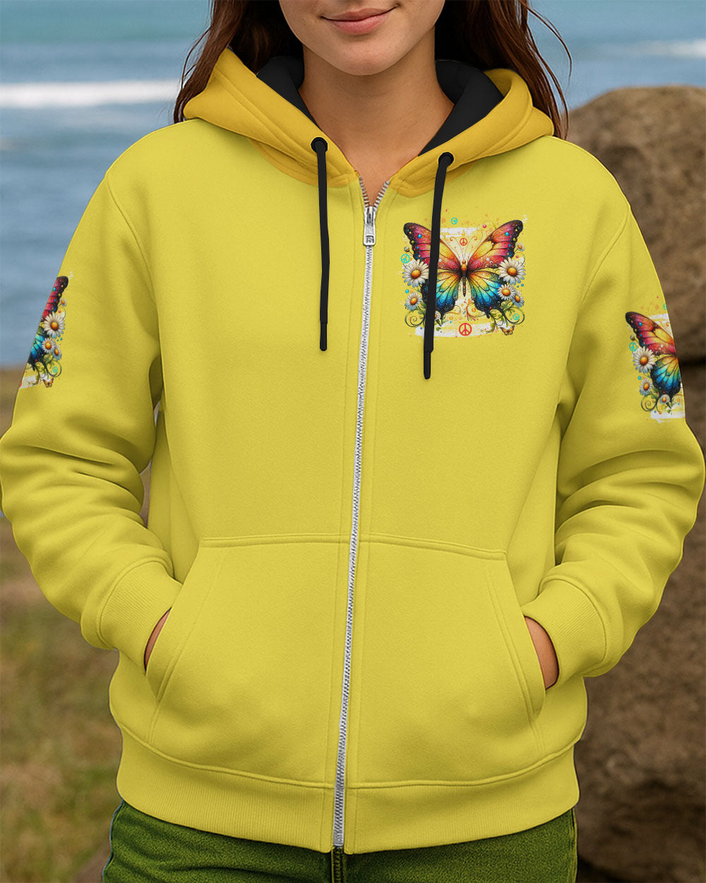 WHISPER WORDS OF WISDOM LET IT BE BUTTERFLY ALL OVER PRINT - TYTD1509252