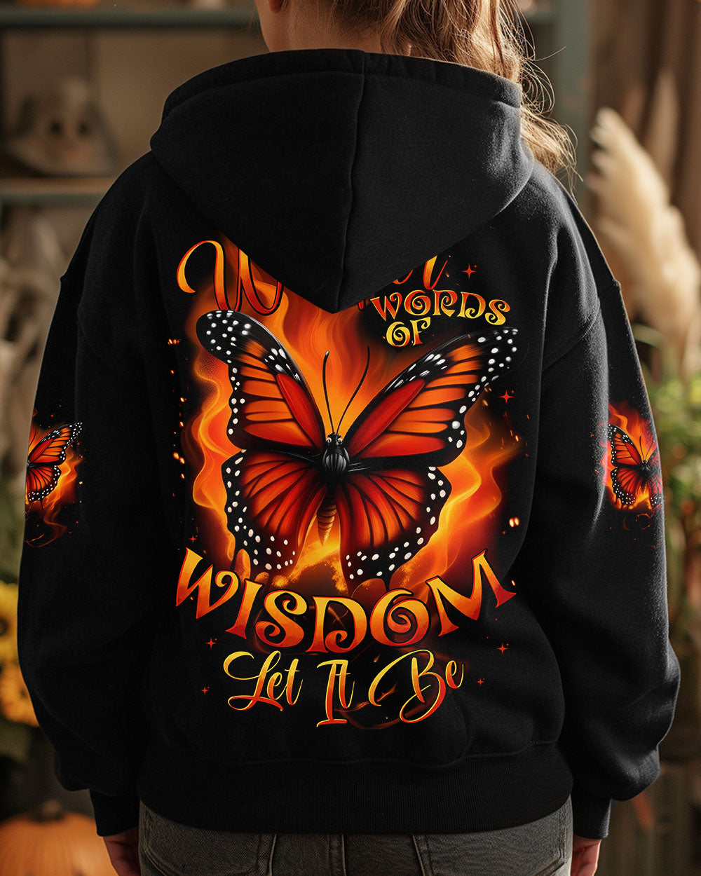 WHISPER WORDS OF WISDOM LET IT BE BUTTERFLY ALL OVER PRINT - TYTD1510244