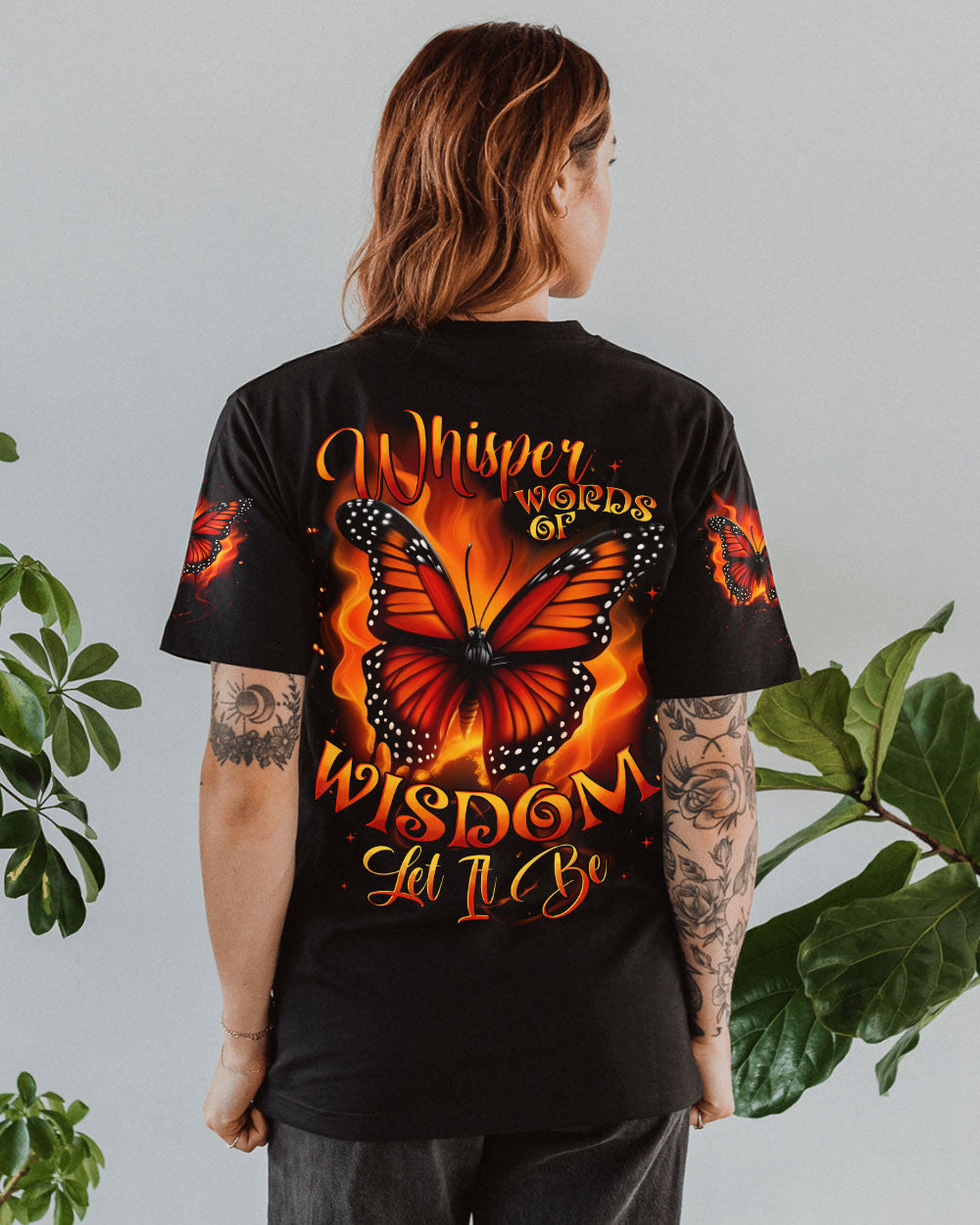 WHISPER WORDS OF WISDOM LET IT BE BUTTERFLY ALL OVER PRINT - TYTD1510244