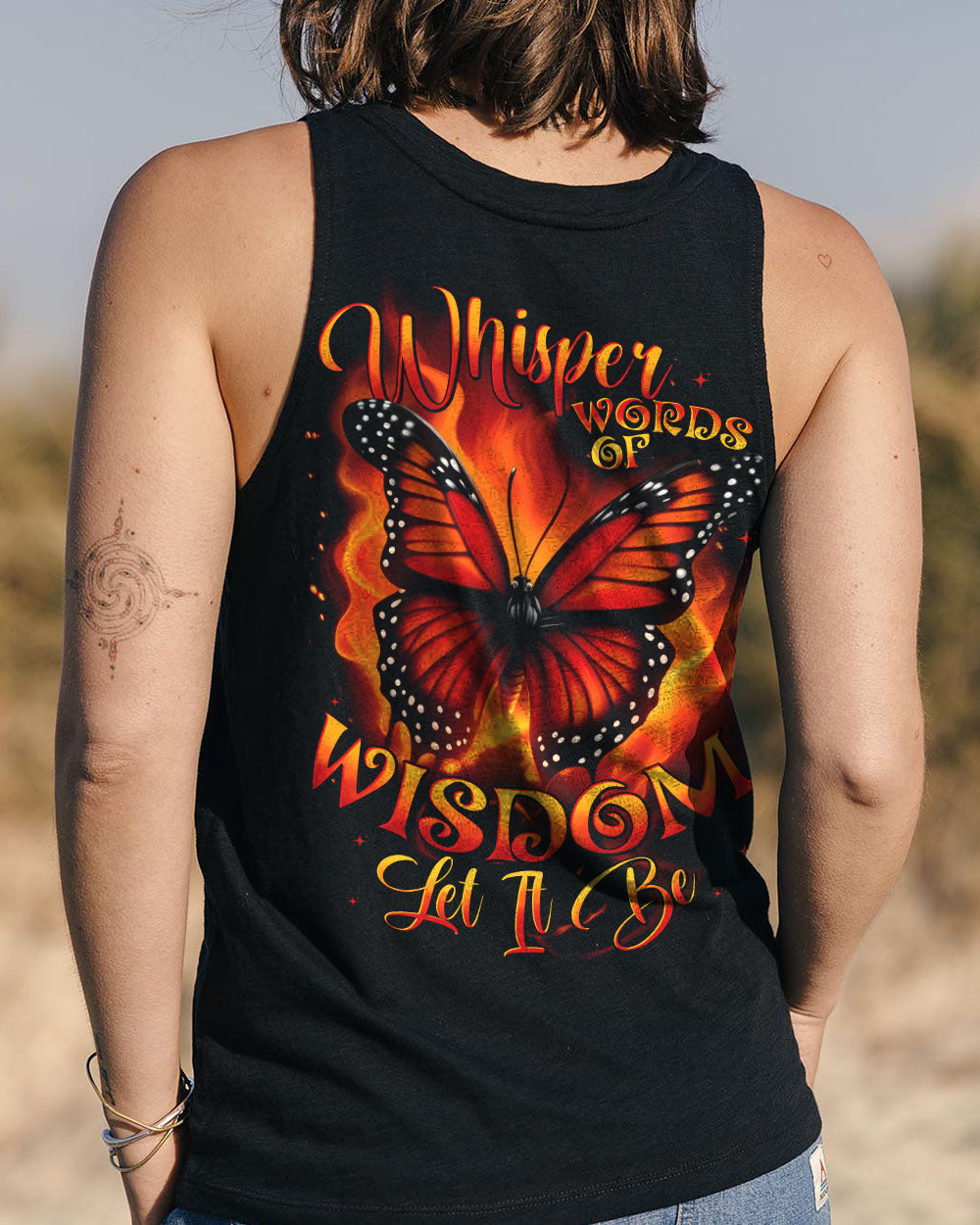 WHISPER WORDS OF WISDOM LET IT BE BUTTERFLY ALL OVER PRINT - TYTD1510244