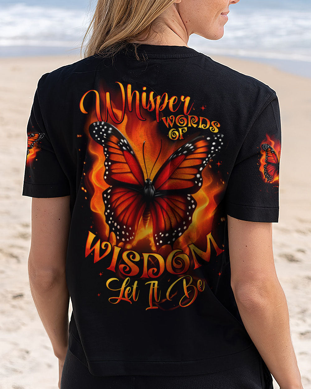 WHISPER WORDS OF WISDOM LET IT BE BUTTERFLY ALL OVER PRINT - TYTD1510244