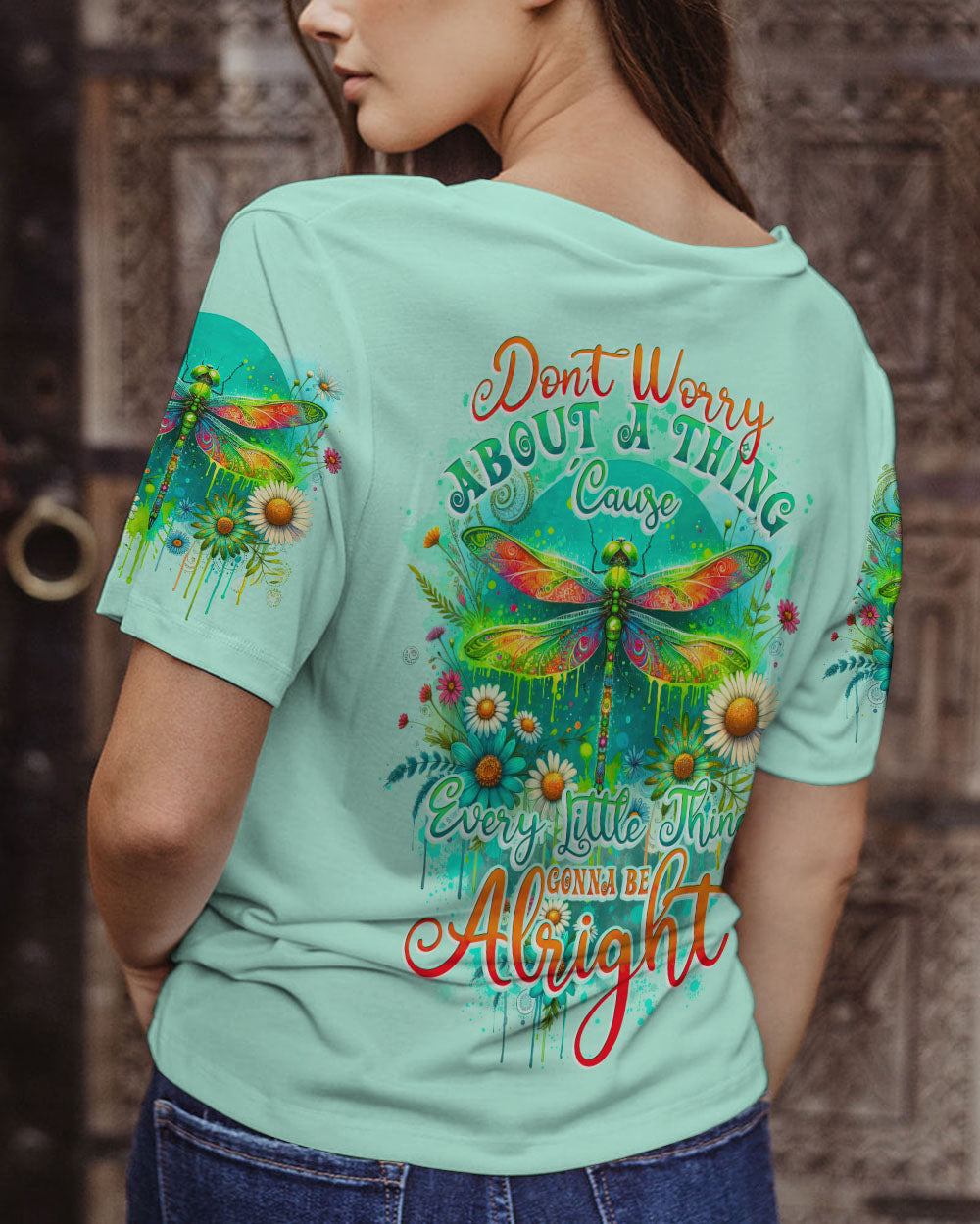 LITTLE THING GONNA BE ALRIGHT DRAGONFLY ALL OVER PRINT - TYTD1512234