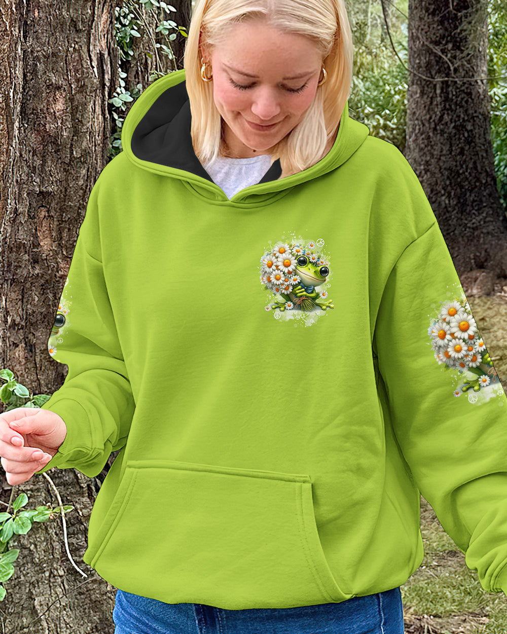 BE YOU THE WORLD WILL ADJUST FROG ALL OVER PRINT - TYTD1512251
