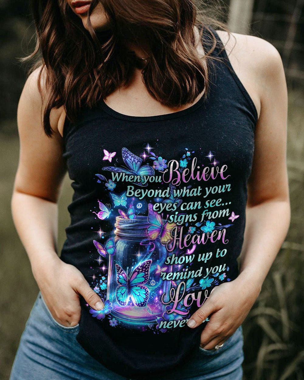 WHEN YOU BELIEVE BUTTERFLY ALL OVER PRINT - TYTD1602242