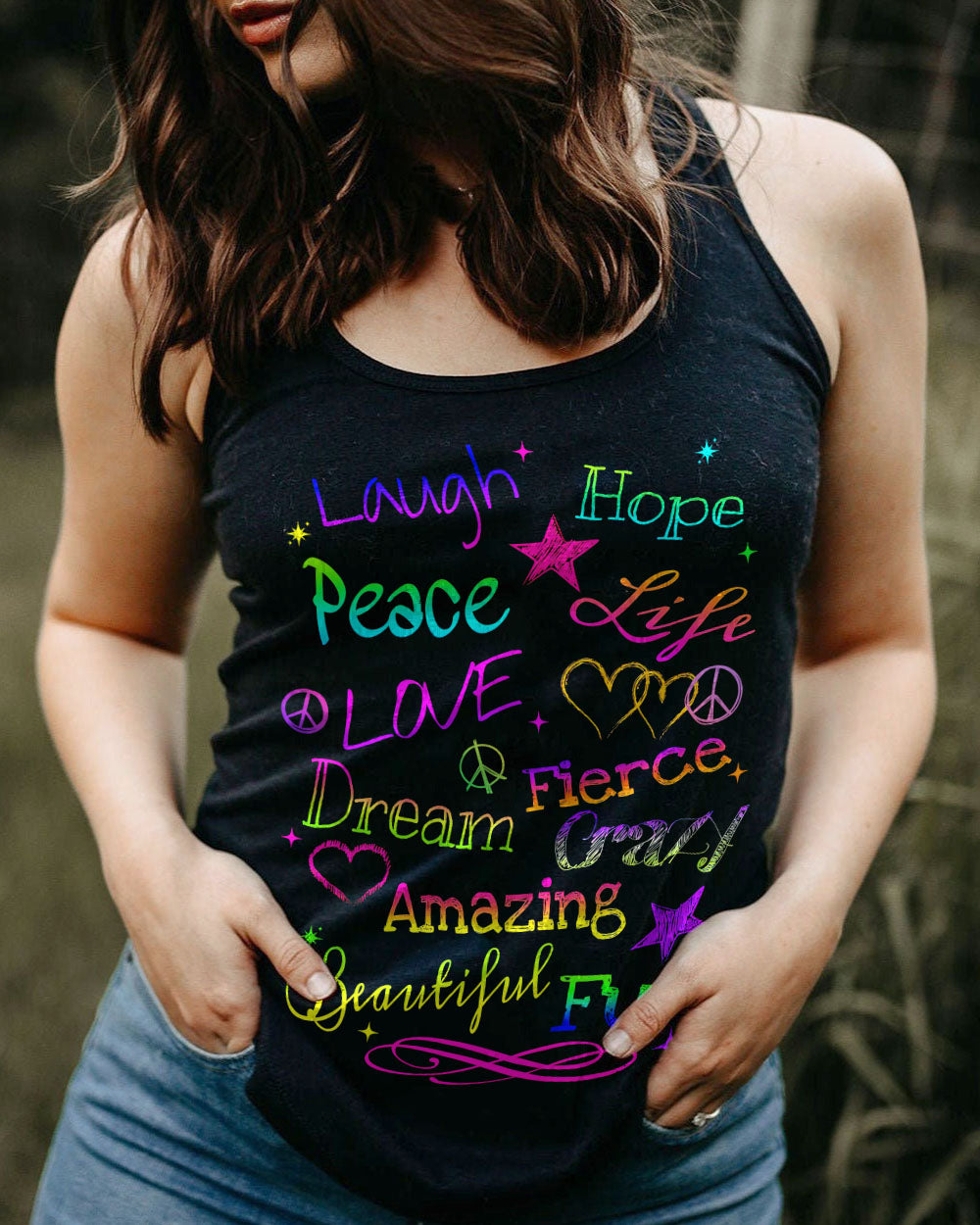 LAUGH HOPE PEACE ALL OVER PRINT - TYTD1608239