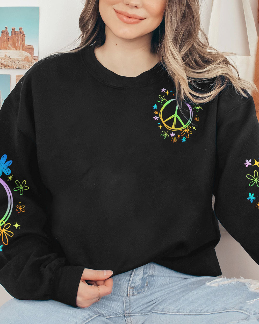 LAUGH HOPE PEACE ALL OVER PRINT - TYTD1608239
