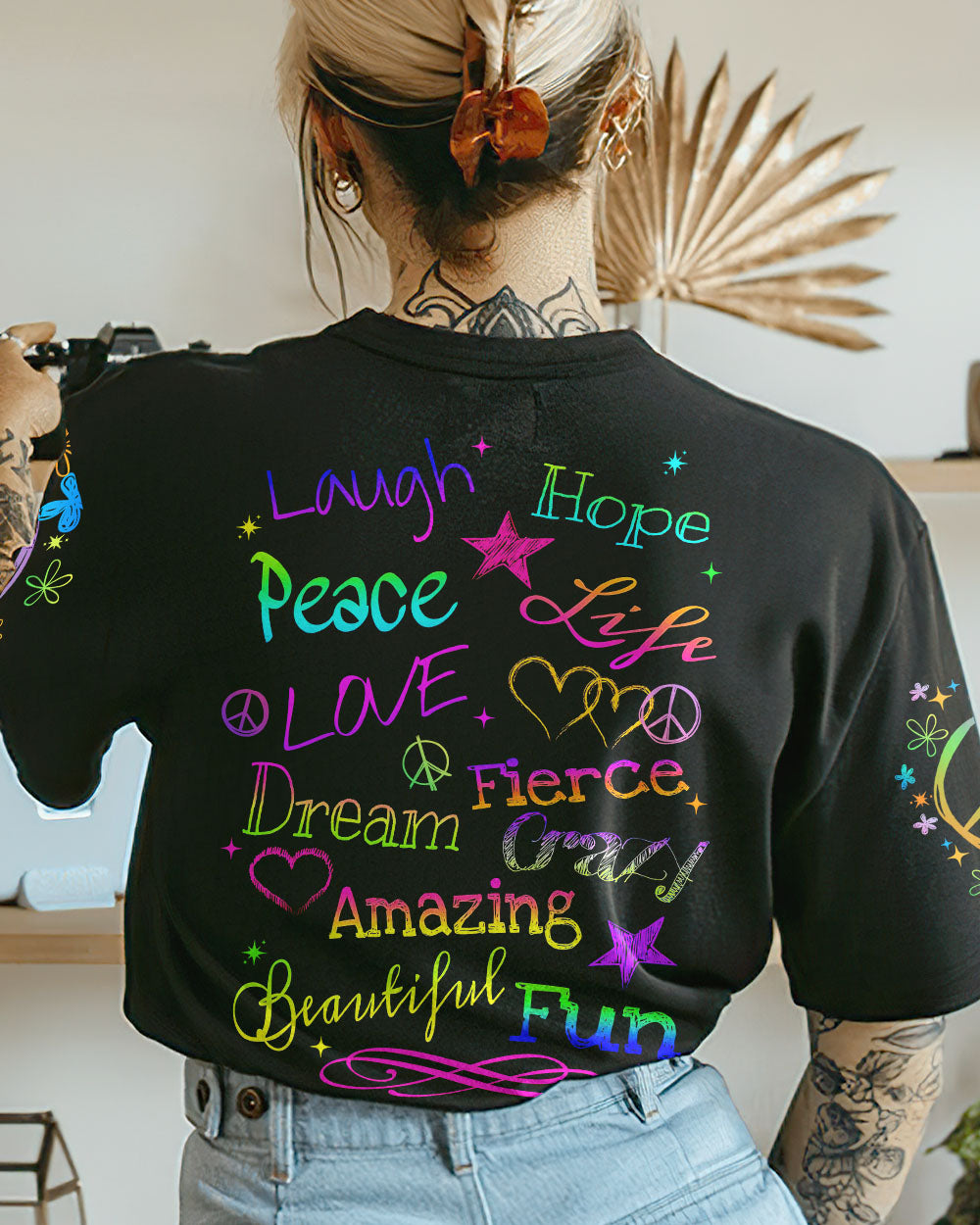 LAUGH HOPE PEACE ALL OVER PRINT - TYTD1608239