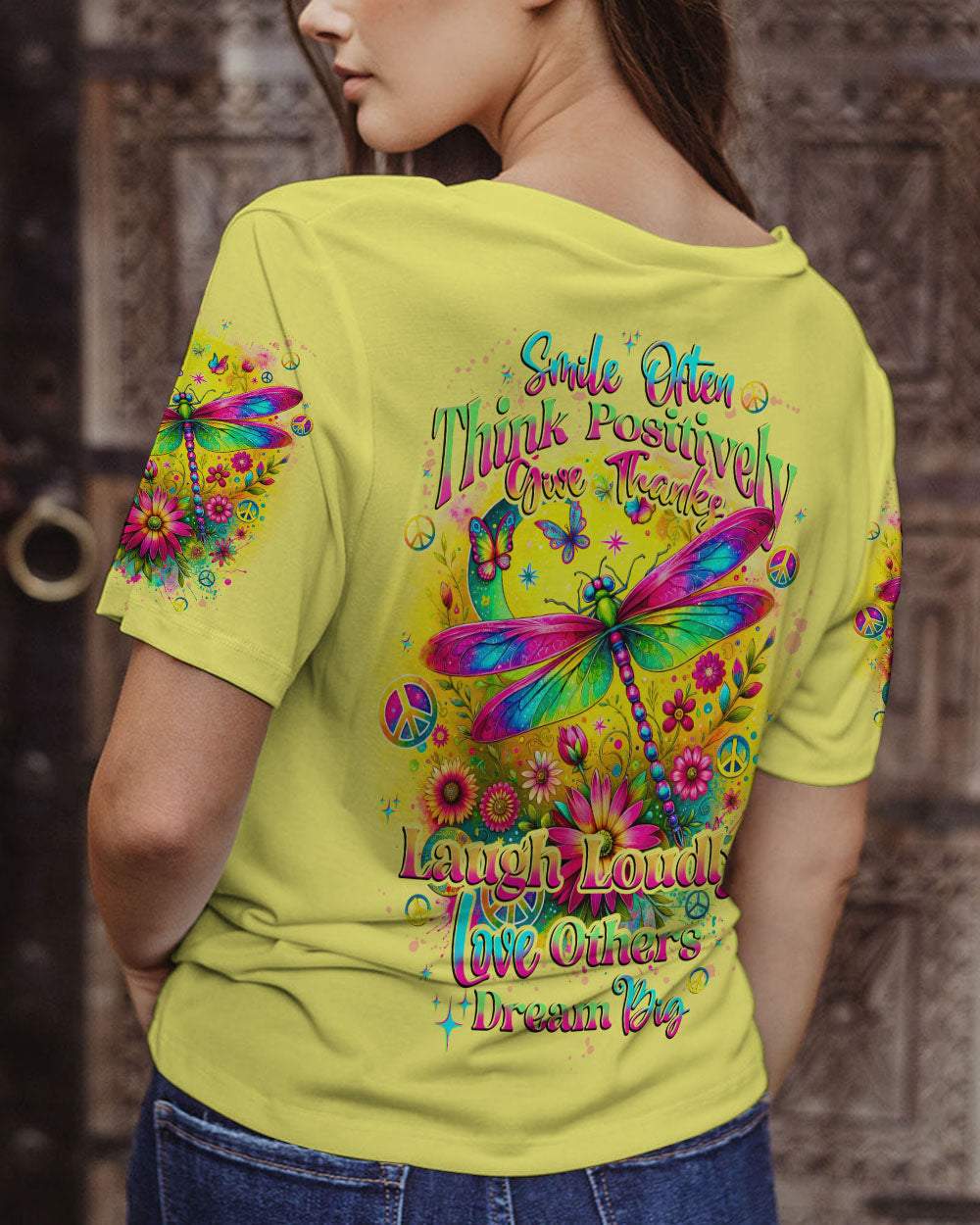 INSPIRATIONAL DRAGONFLY ALL OVER PRINT - TYTD1612232
