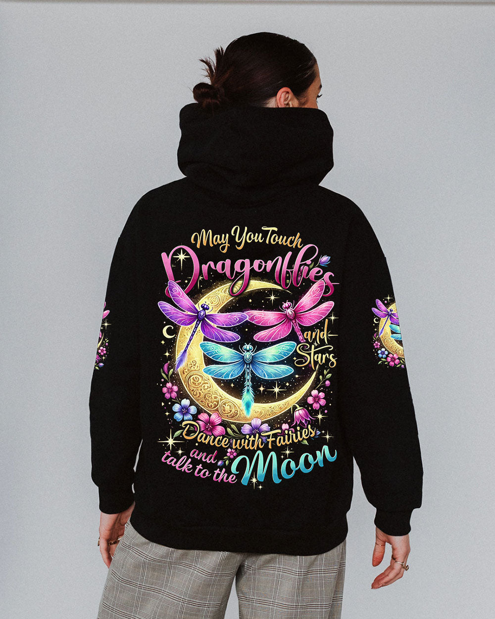 MAY YOU TOUCH DRAGONFLIES AND STARS ALL OVER PRINT - TYTD1702252