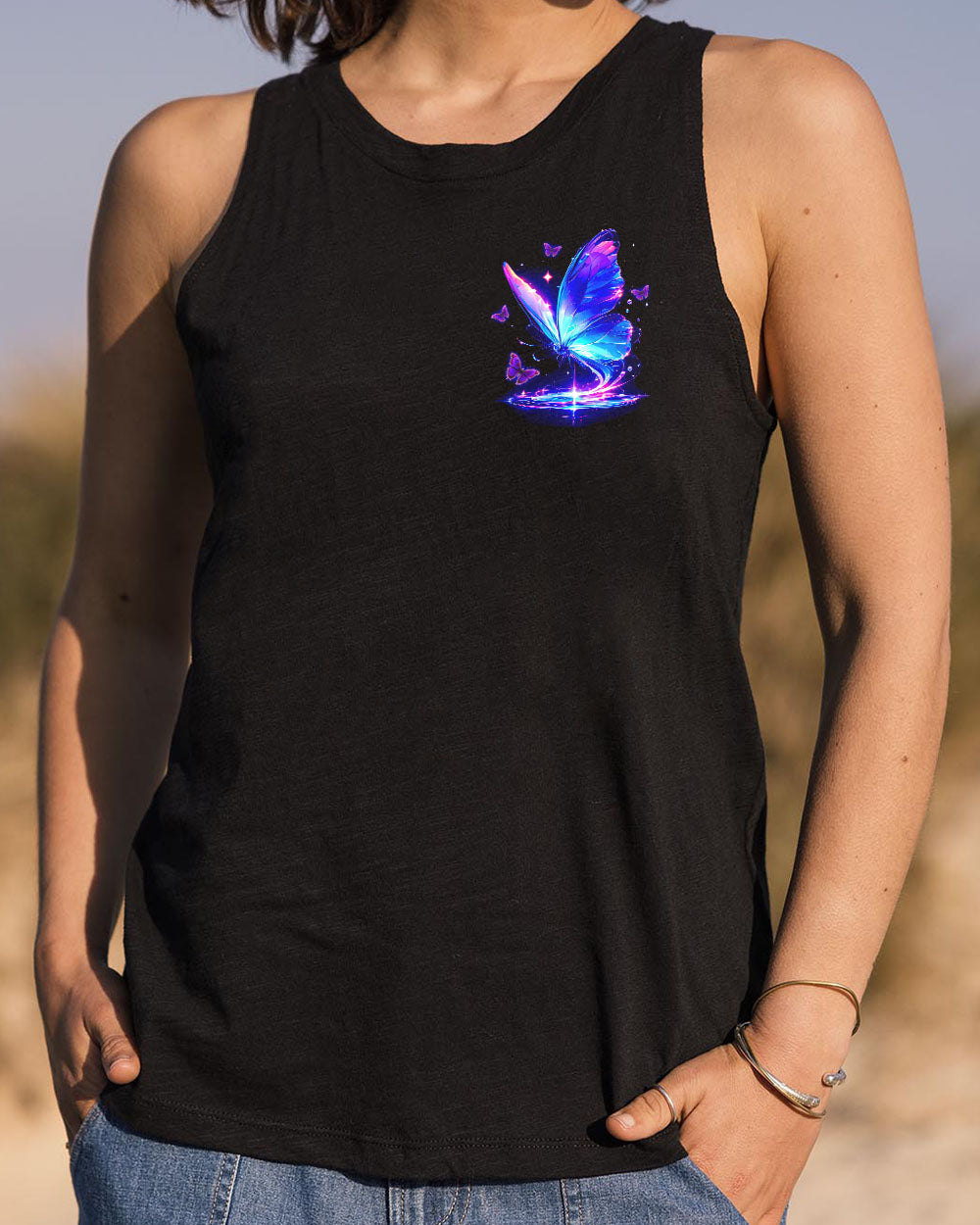 MAY YOU TOUCH BUTTERFLIES AND STARS ALL OVER PRINT - TYTD1704242