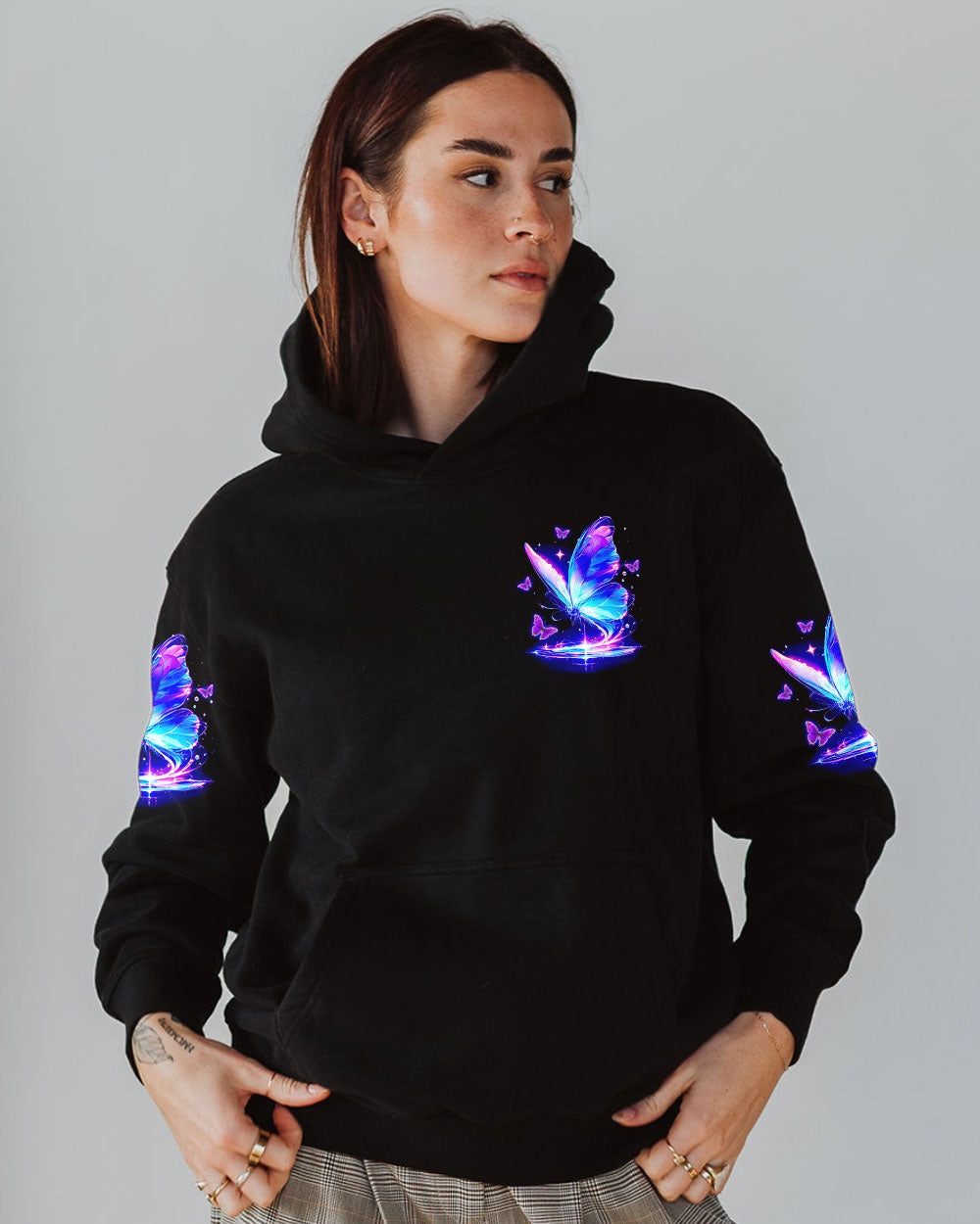 MAY YOU TOUCH BUTTERFLIES AND STARS ALL OVER PRINT - TYTD1704242