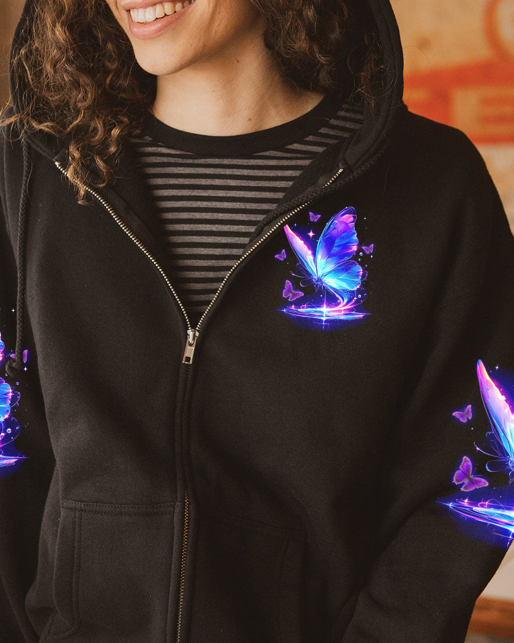 MAY YOU TOUCH BUTTERFLIES AND STARS ALL OVER PRINT - TYTD1704242