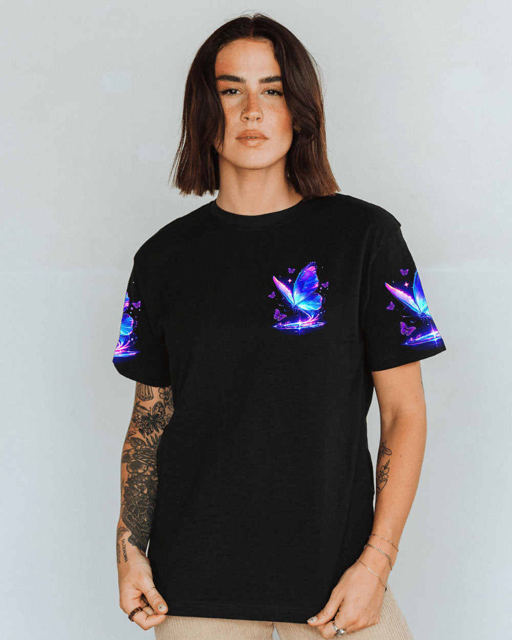 MAY YOU TOUCH BUTTERFLIES AND STARS ALL OVER PRINT - TYTD1704242