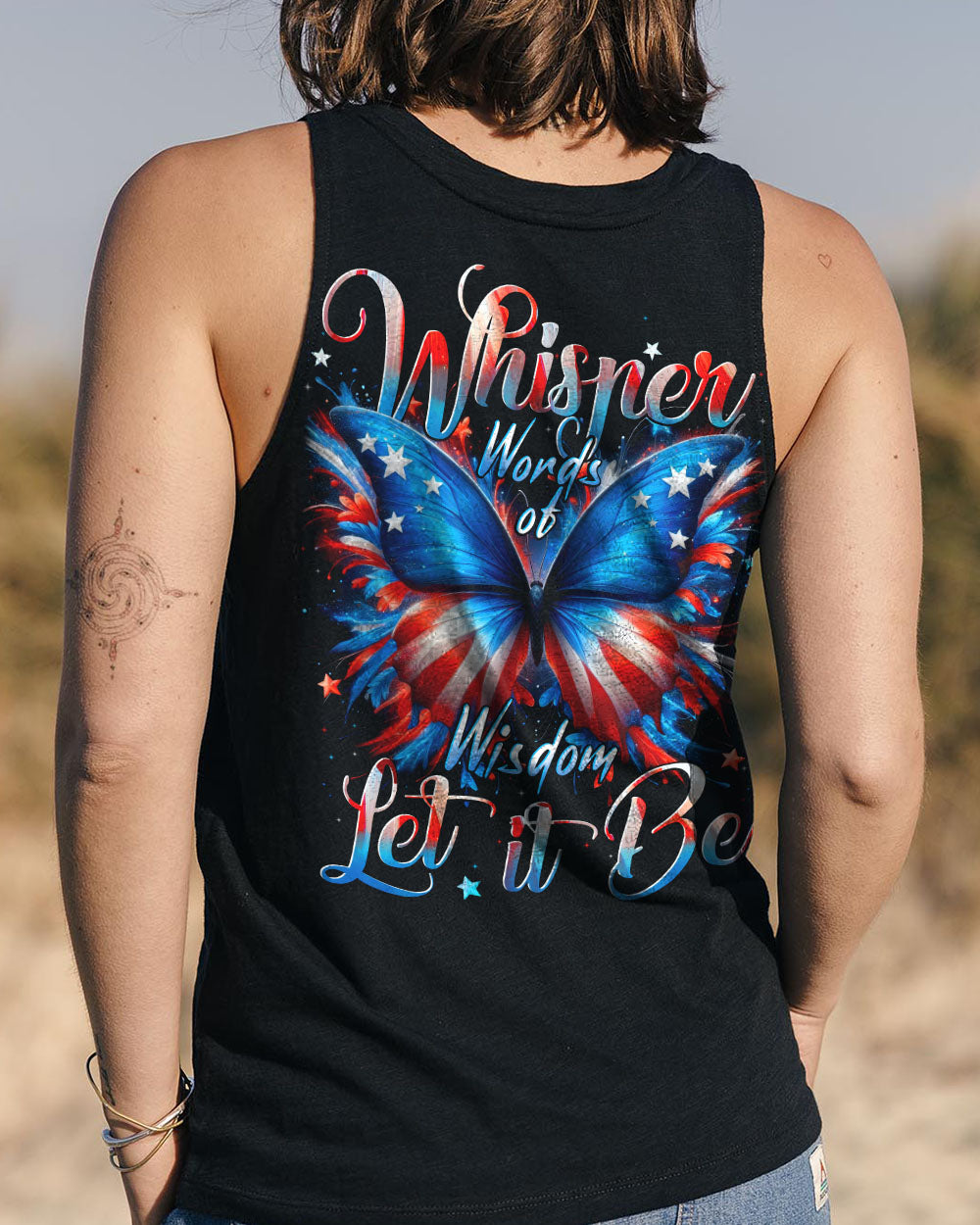 WHISPER WORDS OF WISDOM LET IT BE BUTTERFLY ALL OVER PRINT - TYTD1705252