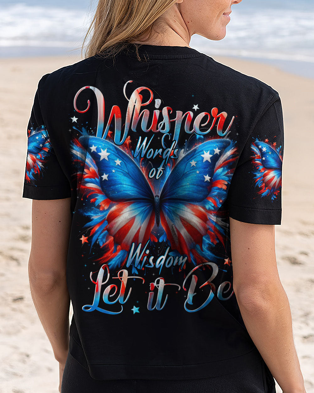 WHISPER WORDS OF WISDOM LET IT BE BUTTERFLY ALL OVER PRINT - TYTD1705252