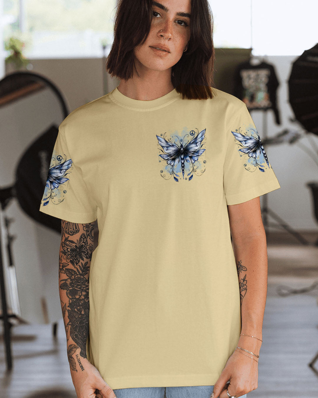 JUST BREATHE BUTTERFLY ALL OVER PRINT - TYTD1711253