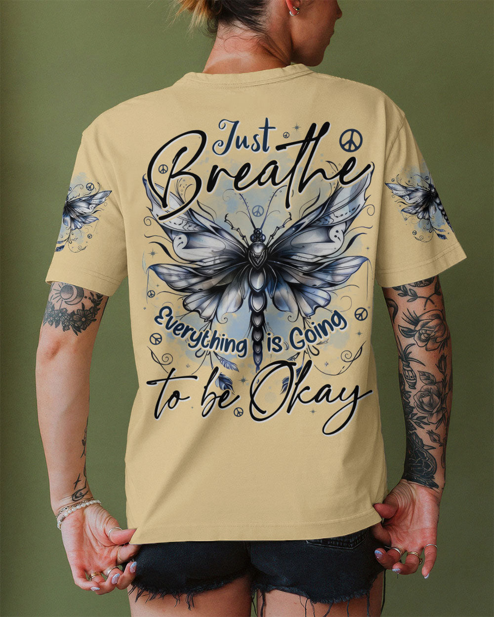 JUST BREATHE BUTTERFLY ALL OVER PRINT - TYTD1711253