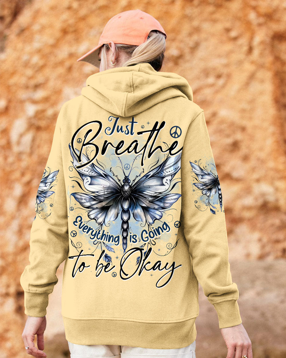 JUST BREATHE BUTTERFLY ALL OVER PRINT - TYTD1711253