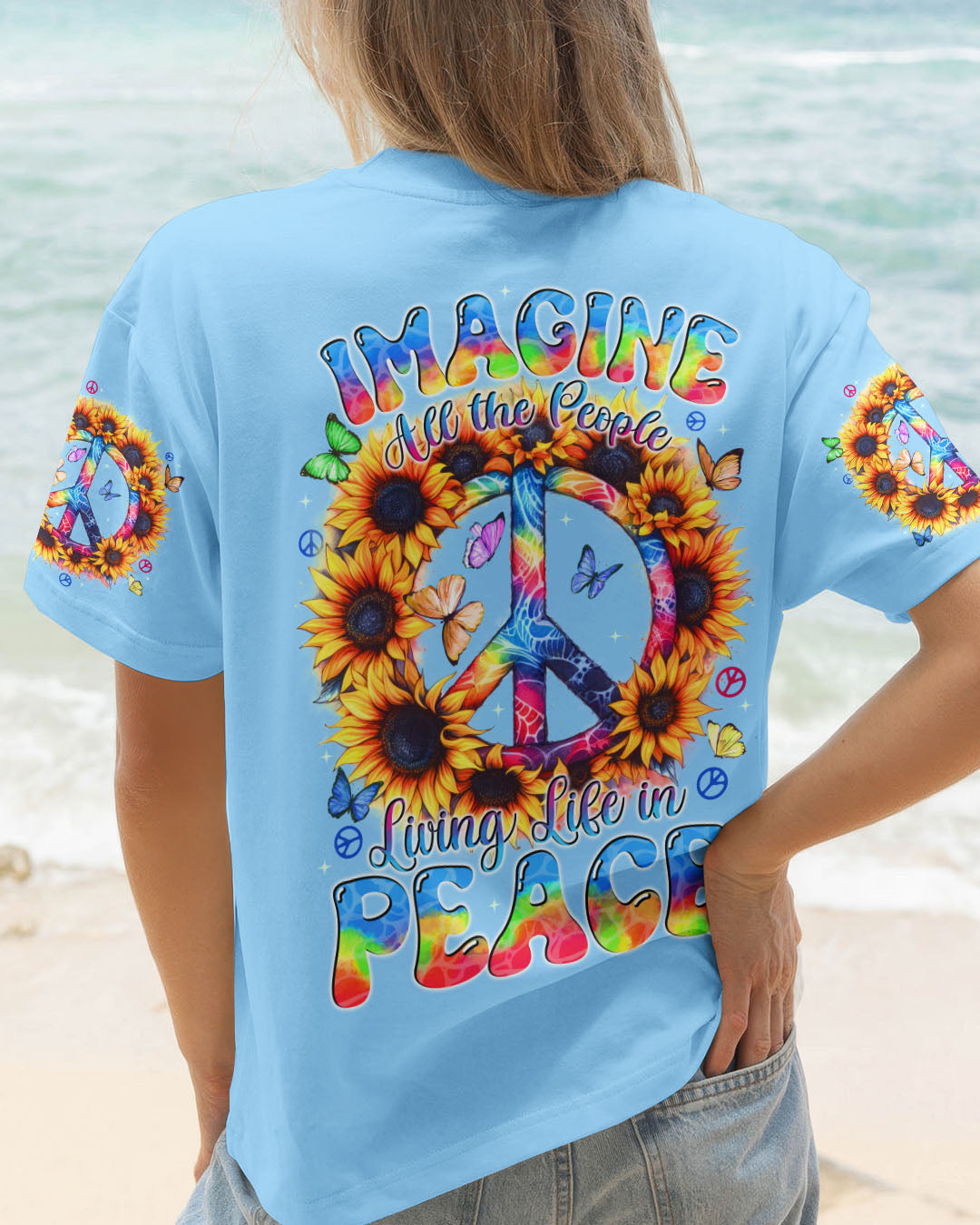 IMAGINE ALL THE PEOPLE LIVING LIFE IN PEACE ALL OVER PRINT - TYTD1806251