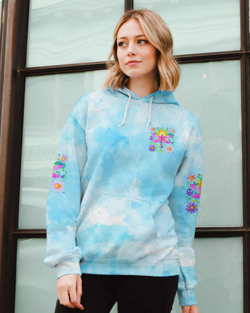 JUST BREATHE DRAGONFLY ALL OVER PRINT - TYTD1807242