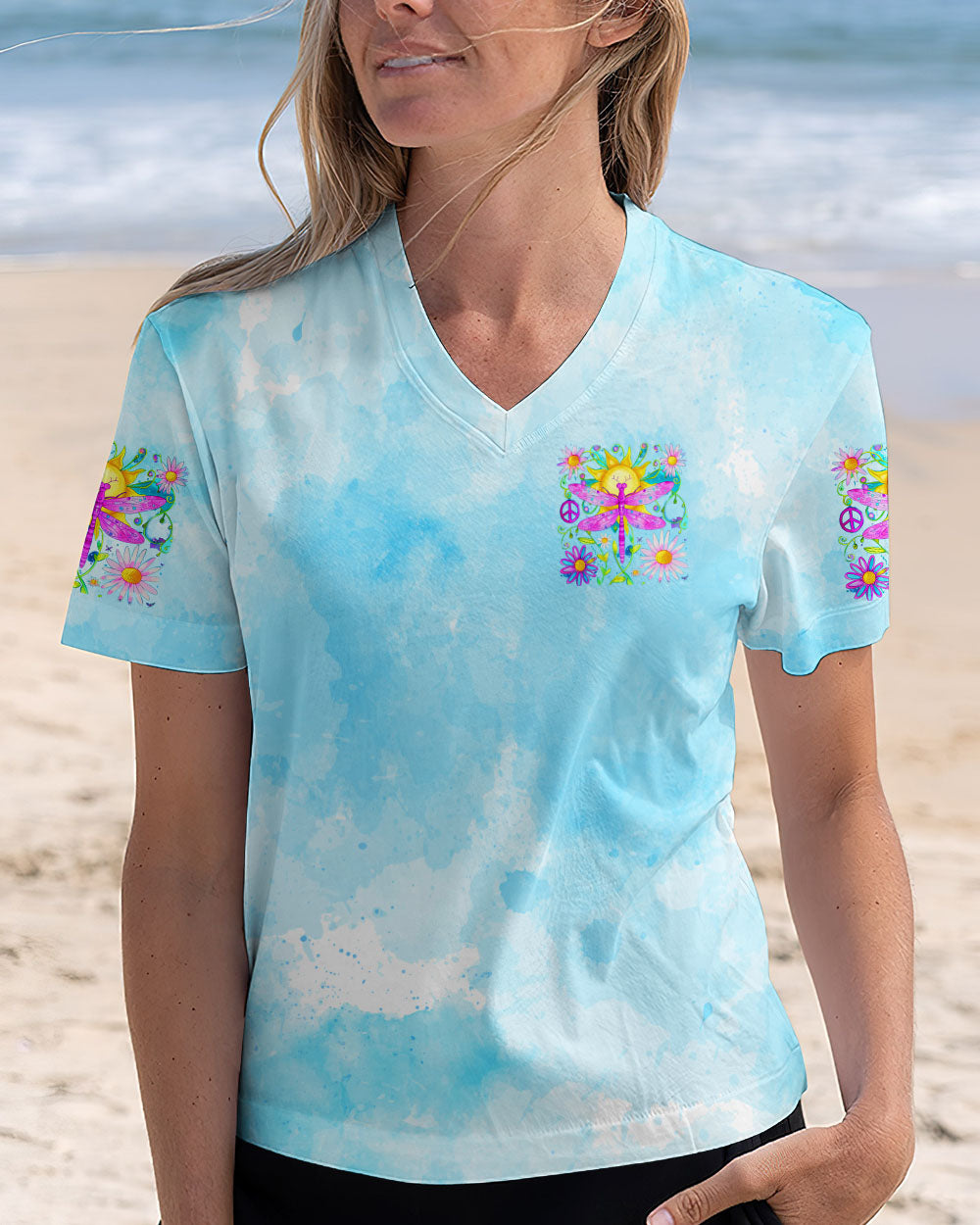 JUST BREATHE DRAGONFLY ALL OVER PRINT - TYTD1807242