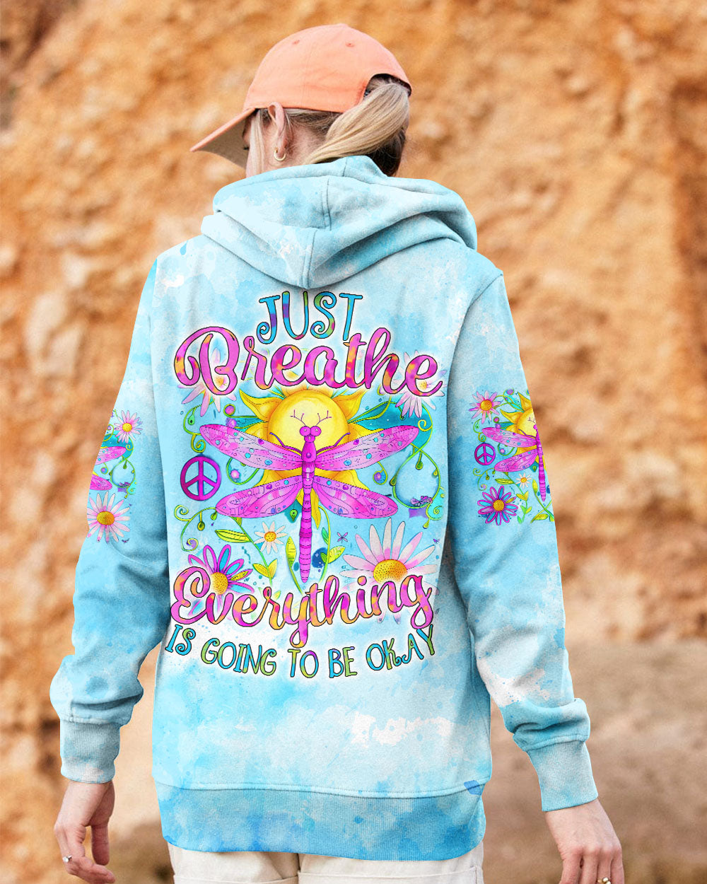 JUST BREATHE DRAGONFLY ALL OVER PRINT - TYTD1807242