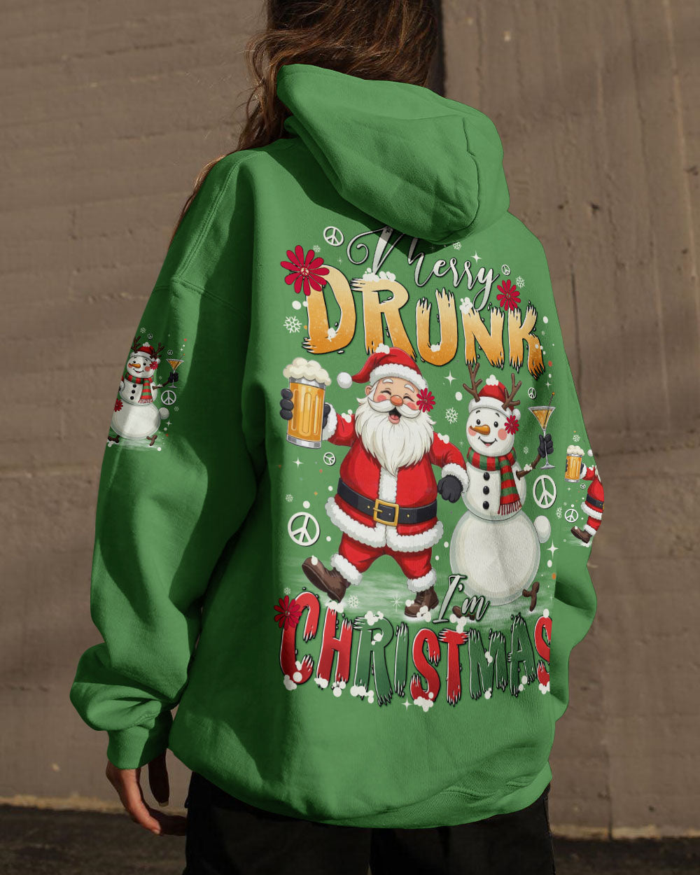I'M CHRISTMAS SANTA AND SNOWMAN ALL OVER PRINT - TYTD1810243
