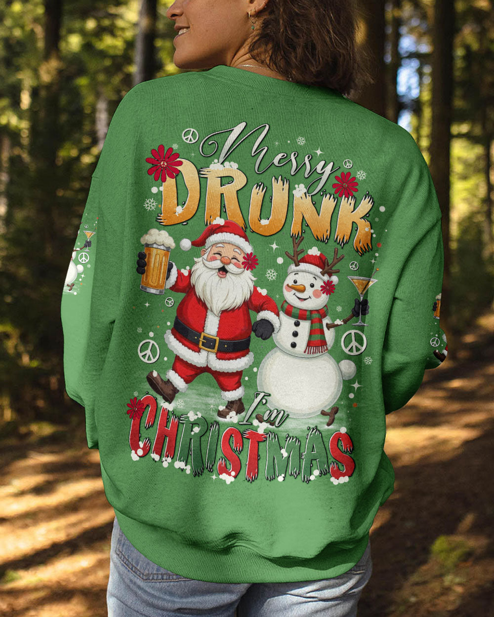 I'M CHRISTMAS SANTA AND SNOWMAN ALL OVER PRINT - TYTD1810243