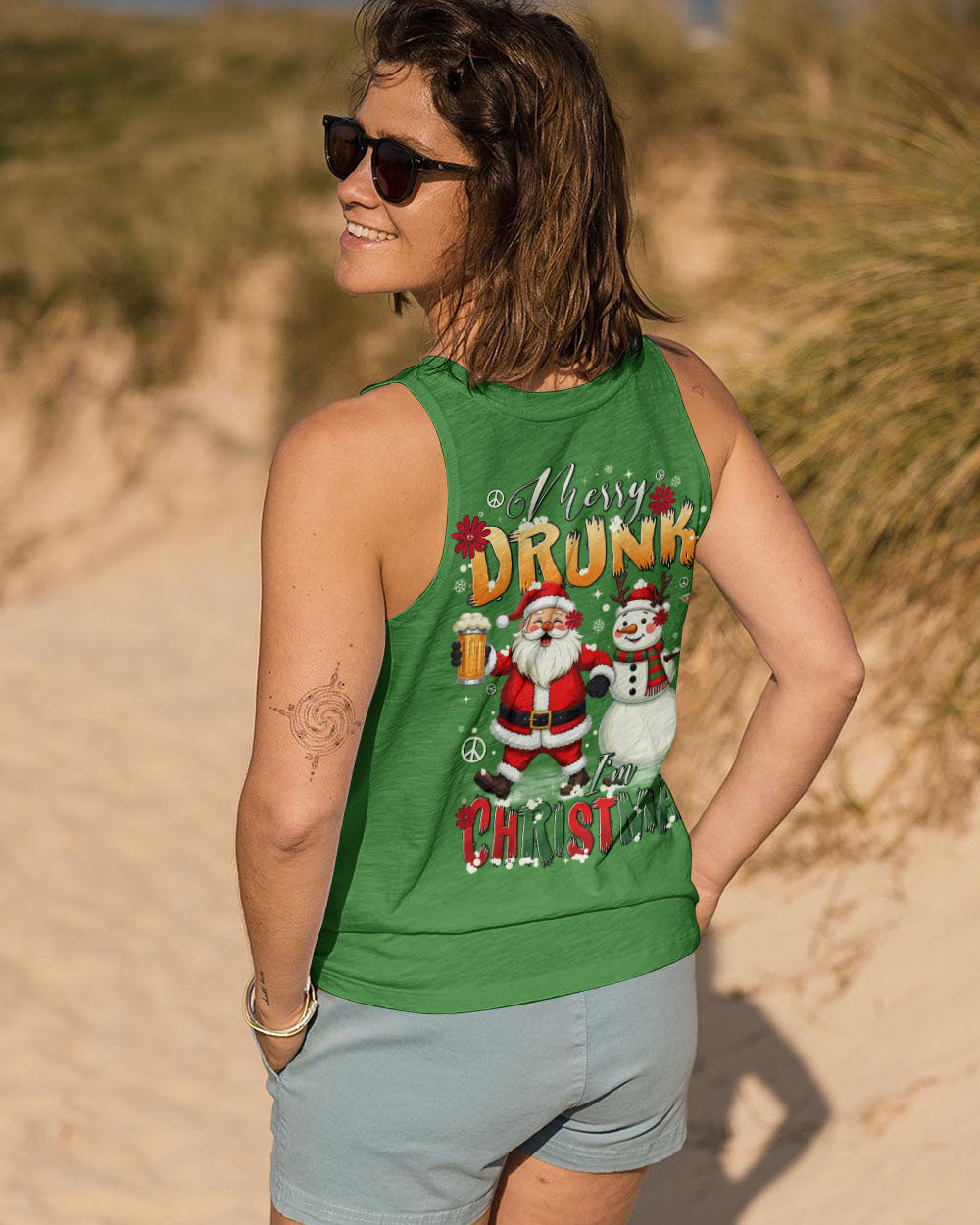 I'M CHRISTMAS SANTA AND SNOWMAN ALL OVER PRINT - TYTD1810243