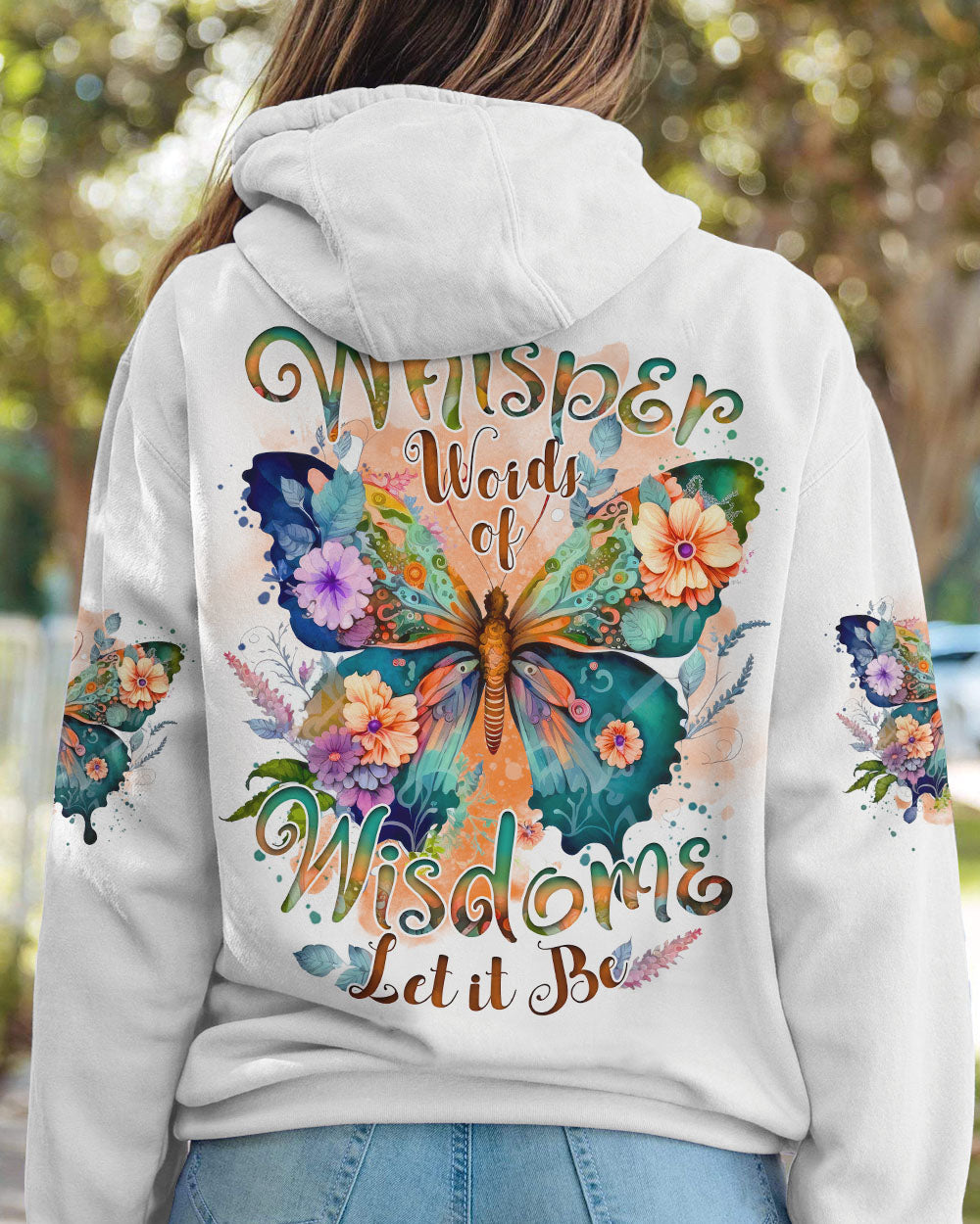 WHISPER WORDS OF WISDOM LET IT BE BUTTERFLY ALL OVER PRINT - TYTD1812241