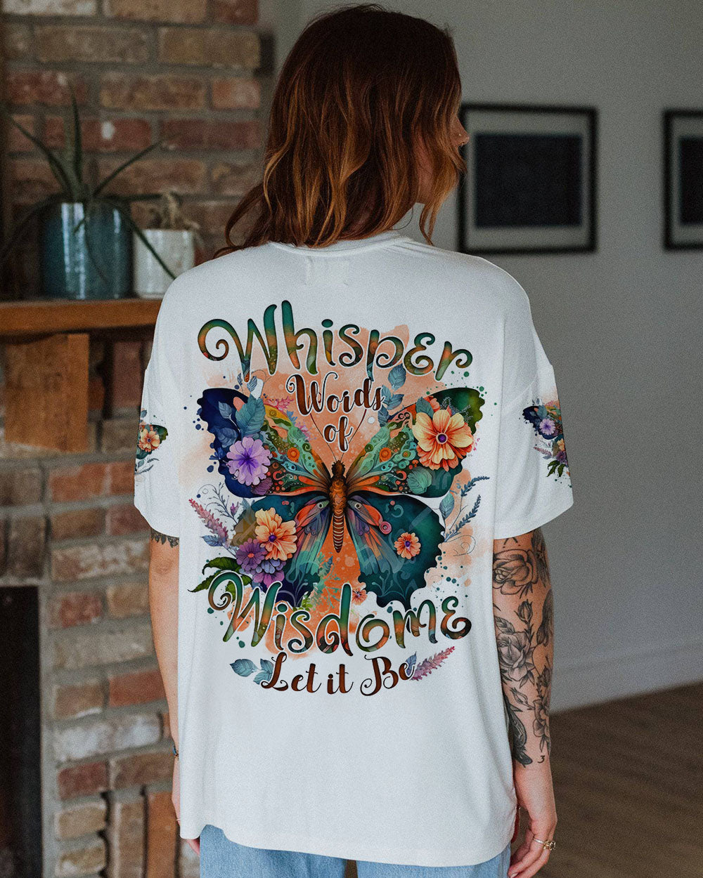 WHISPER WORDS OF WISDOM LET IT BE BUTTERFLY ALL OVER PRINT - TYTD1812241