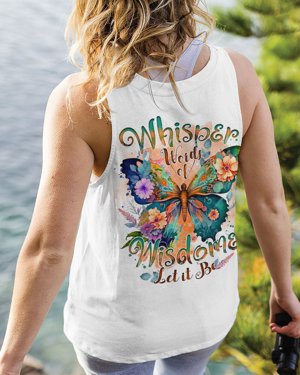 WHISPER WORDS OF WISDOM LET IT BE BUTTERFLY ALL OVER PRINT - TYTD1812241