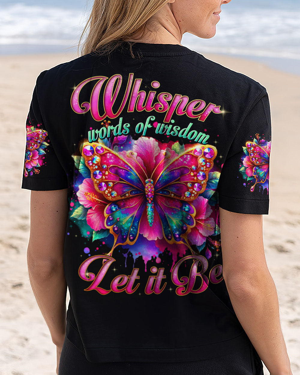 WHISPER WORDS OF WISDOM LET IT BE BUTTERFLY ALL OVER PRINT - TYTD1903253