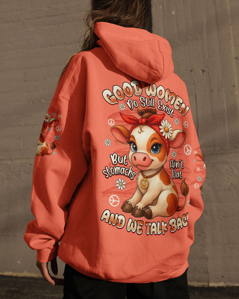 GOOD WOMEN COW ALL OVER PRINT - TYTD1909251
