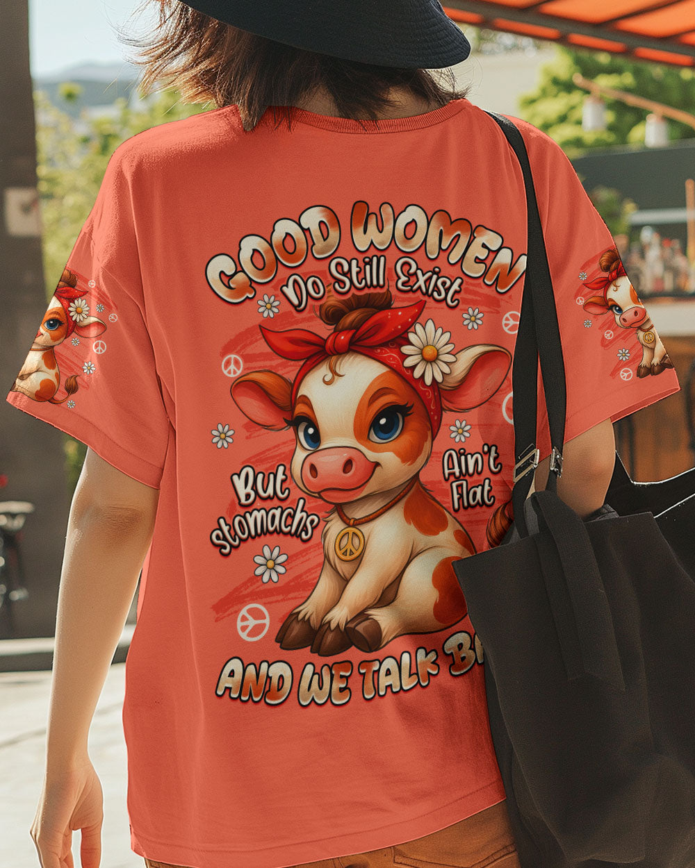 GOOD WOMEN COW ALL OVER PRINT - TYTD1909251