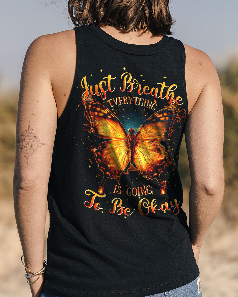 JUST BREATHE BUTTERFLY ALL OVER PRINT - TYTD1911242
