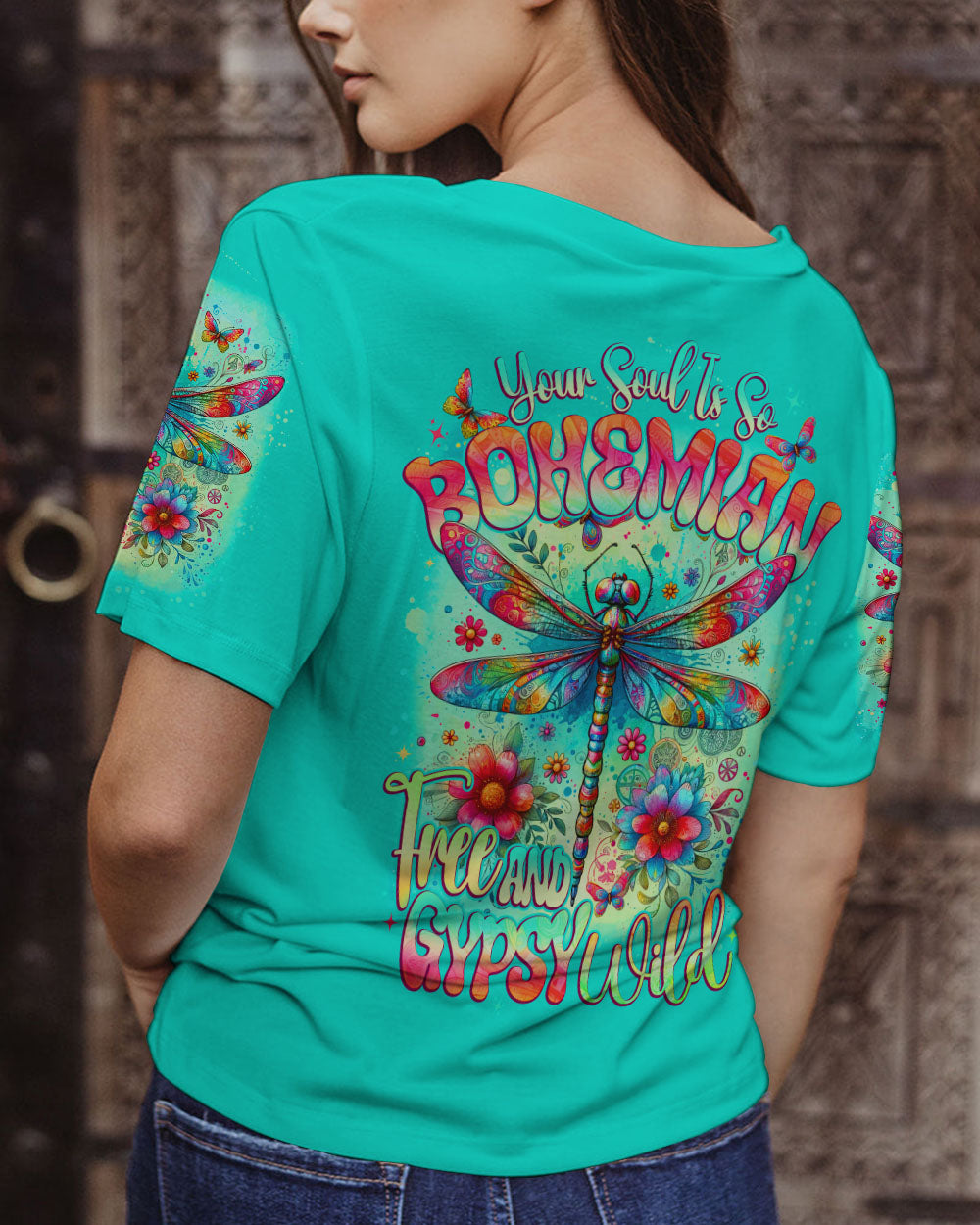 YOUR SOUL IS SO BOHEMIAN DRAGONFLY ALL OVER PRINT - TYTD1912232